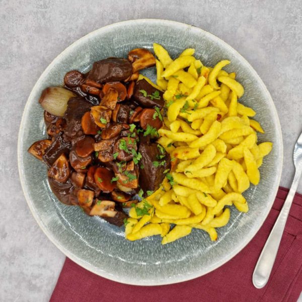 Bœuf bourguignon et Spätzli