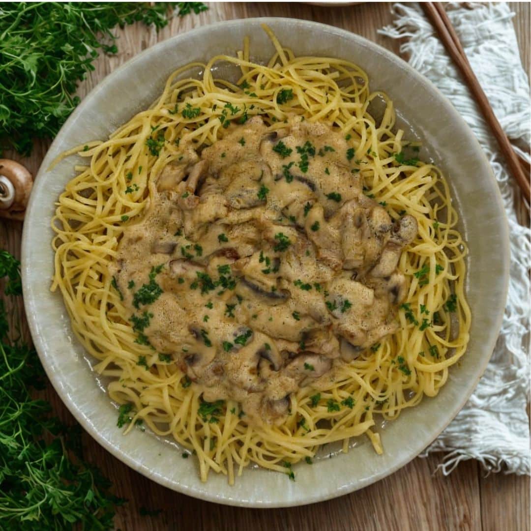 Émincé de poulet à la zurichoise
