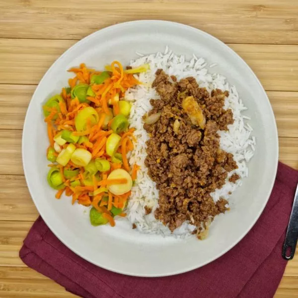 Bœuf à la Coréenne & ses légumes sautés
