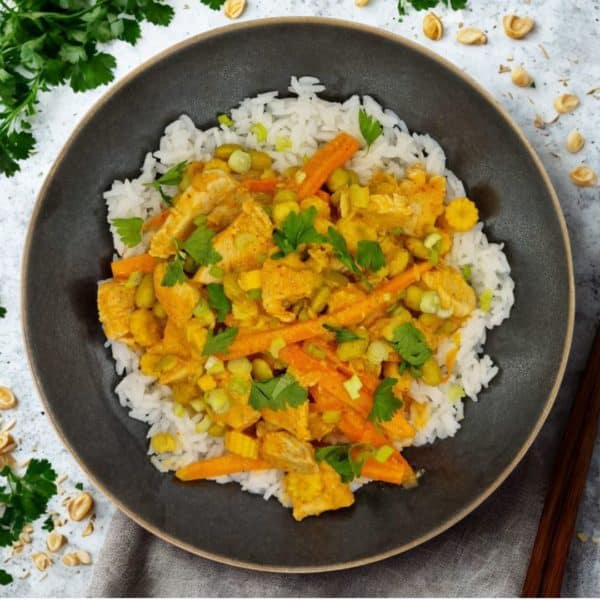 Curry rouge de poulet à la thaïlandaise