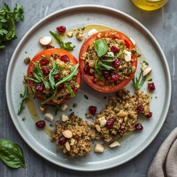 Gefüllte Tomaten mit Quinoa und Cranberries