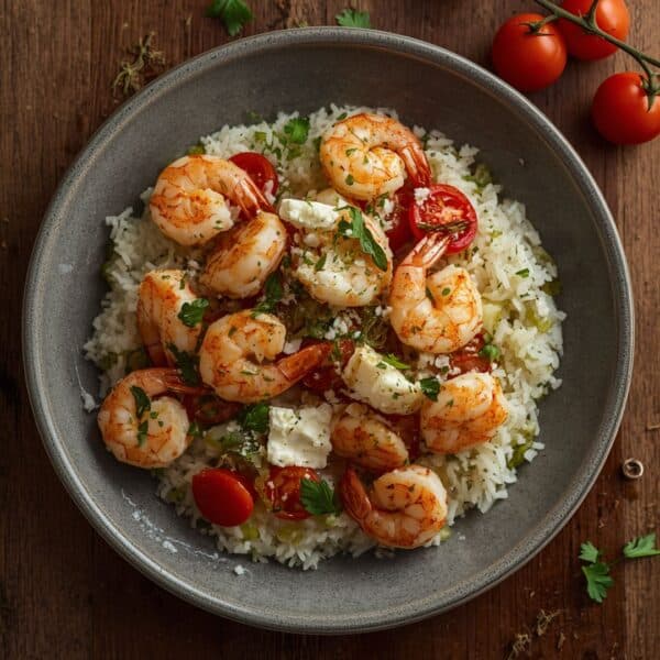 Saganaki - Recette grecque de crevettes sautées à l'ouzo