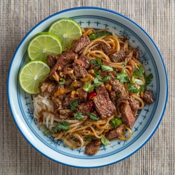 Thai-Pad aus Rindfleisch