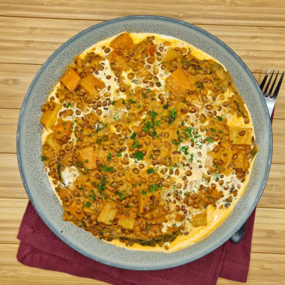 Coconut lentil curry weekly food