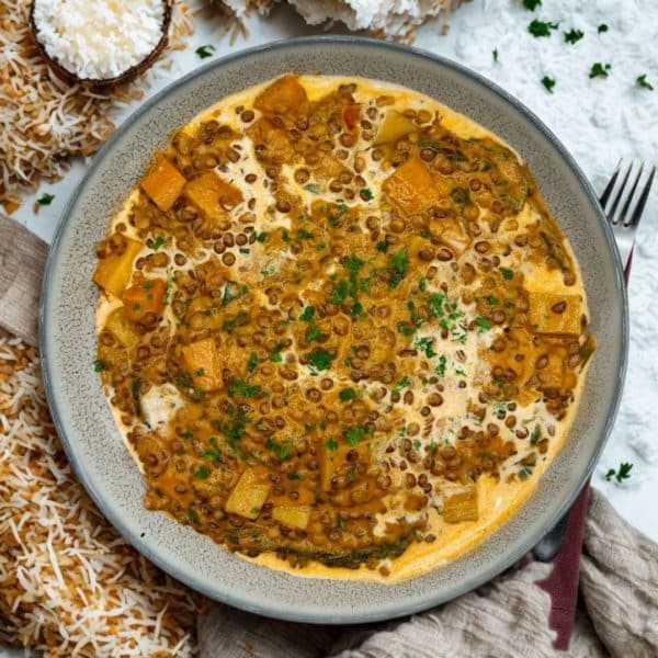 Curry de lentilles au lait de coco