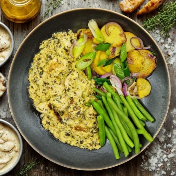 Poulet à la moutarde et à l’estragon