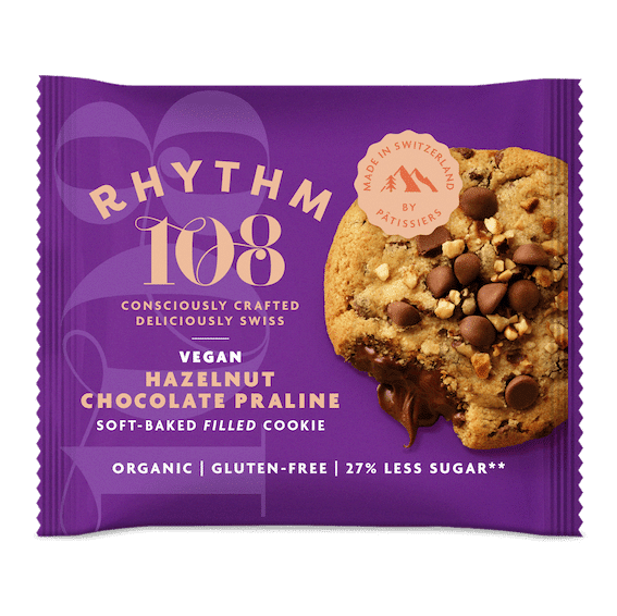 Rhythm 108 – Cookie vegan praliné chocolat noisettes – 50g
