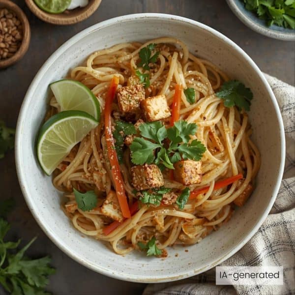 Pad thaï au tofu bio