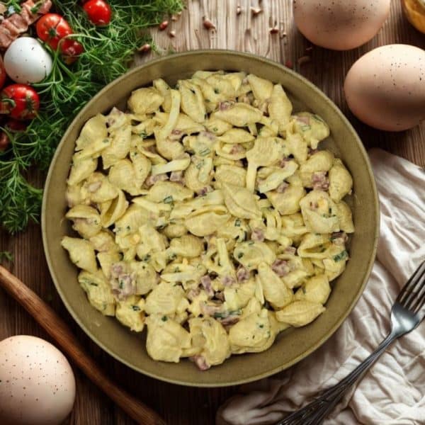 Salade de coquillettes et de jambon