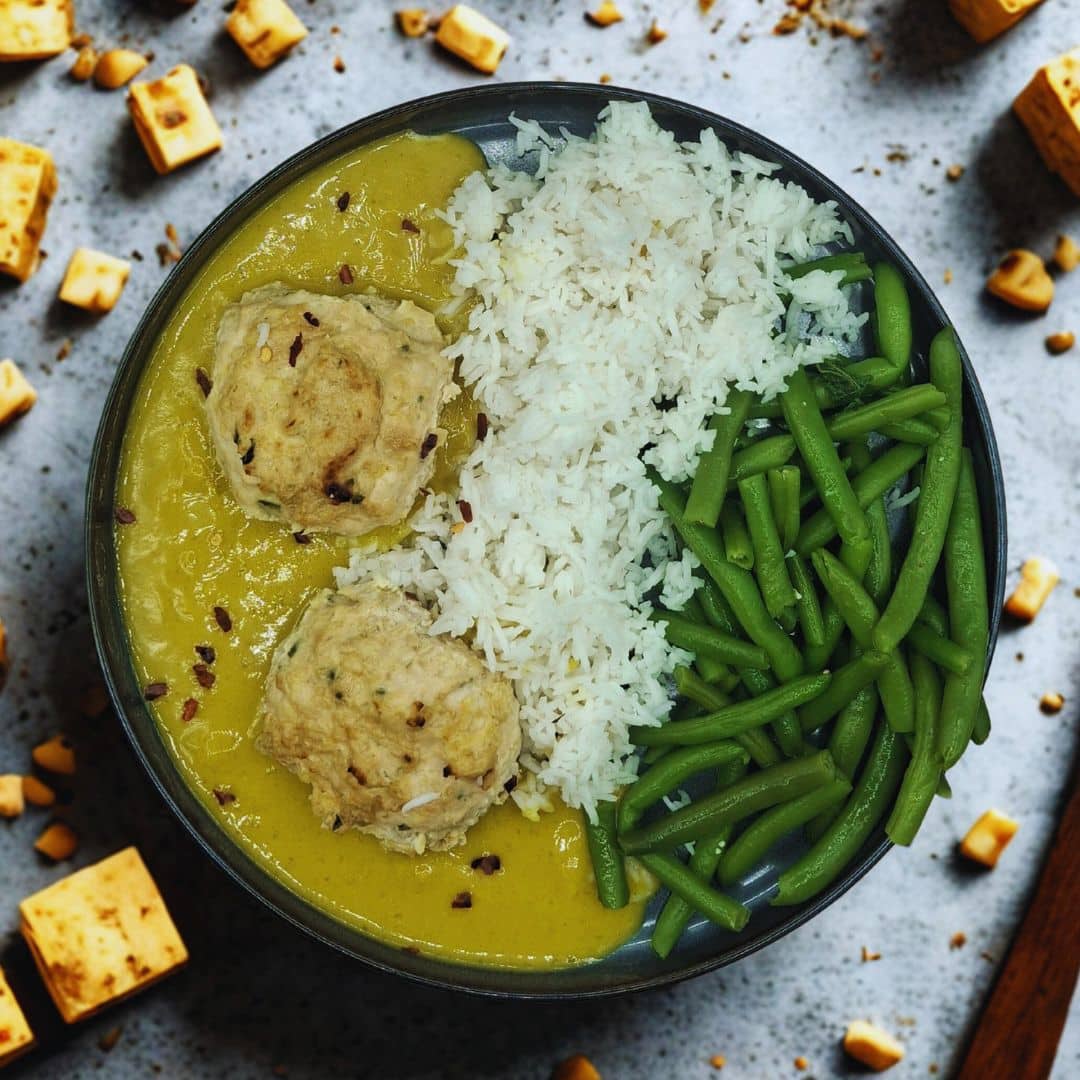 Kaeng kari - Curry jaune Thaï aux tofu