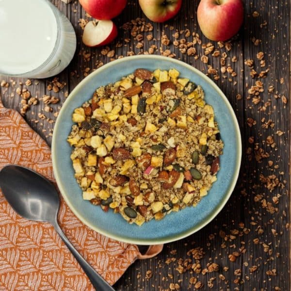 Granola doux aux Pommes et à la cannelle