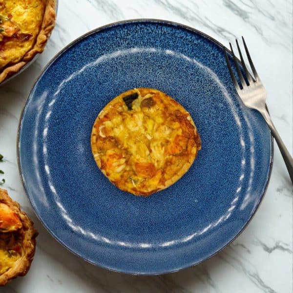 Salmon quiche