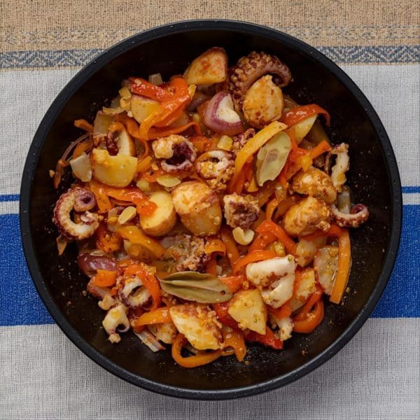 Gebratener Tintenfisch aus Ibiza (Frita de pulpo)