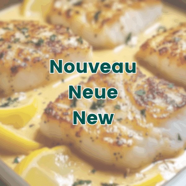 Cabillaud sauce moutarde à l’ancienne, purée de courge et légumes