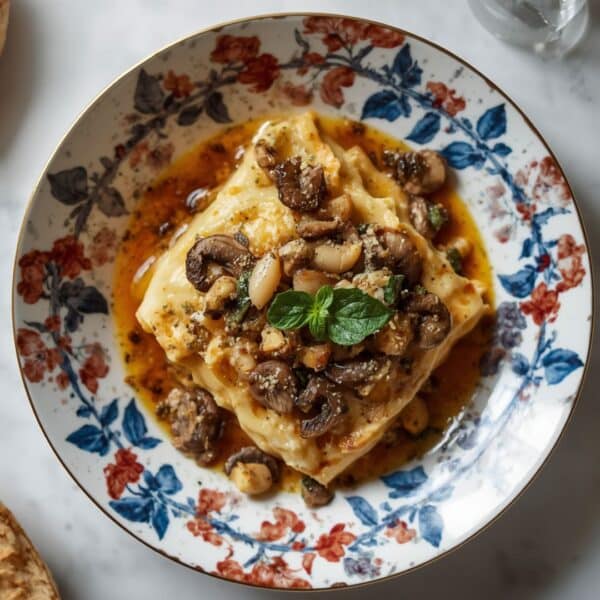 Lasagnes aux champignons de saison