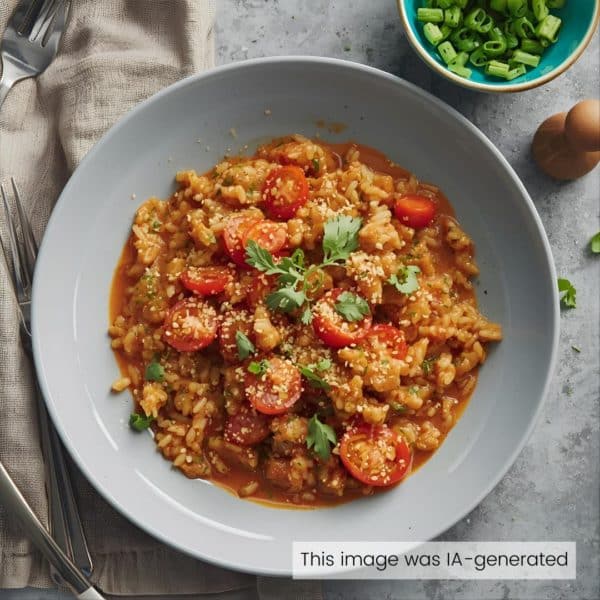 Risotto aux trois tomates