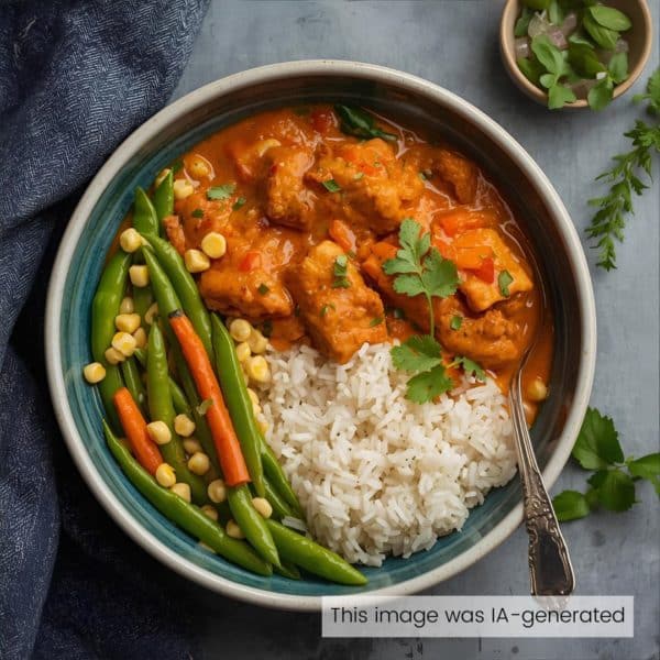 Curry rouge végétalien à la thaïlandaise