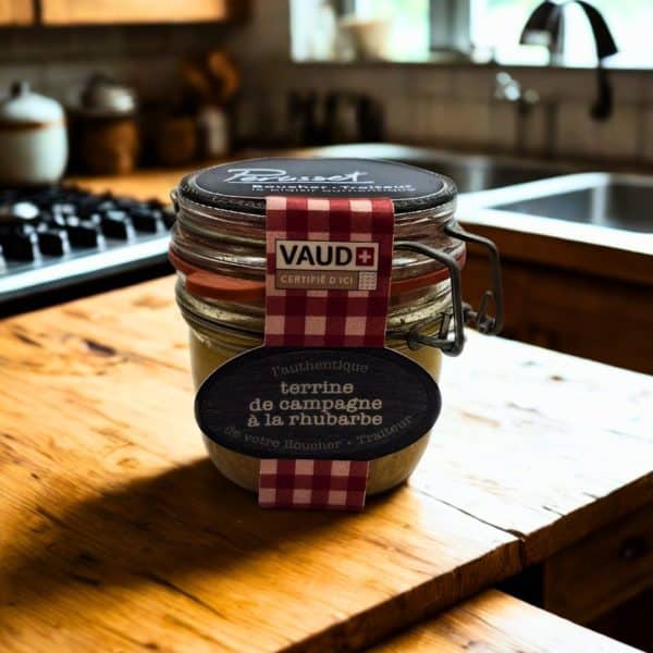 Terrine de campagne à la rhubarbe