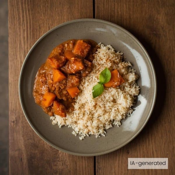 Mafé sénégalais à l’émincé végétalien