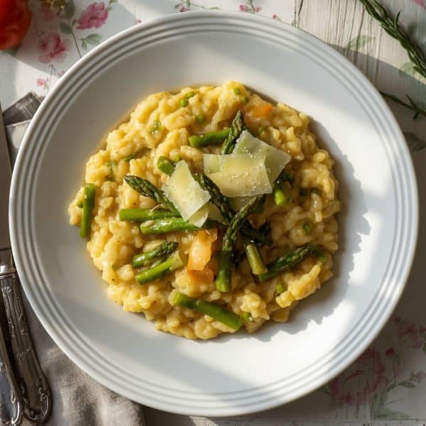Risotto aux asperges vertes et parmesan