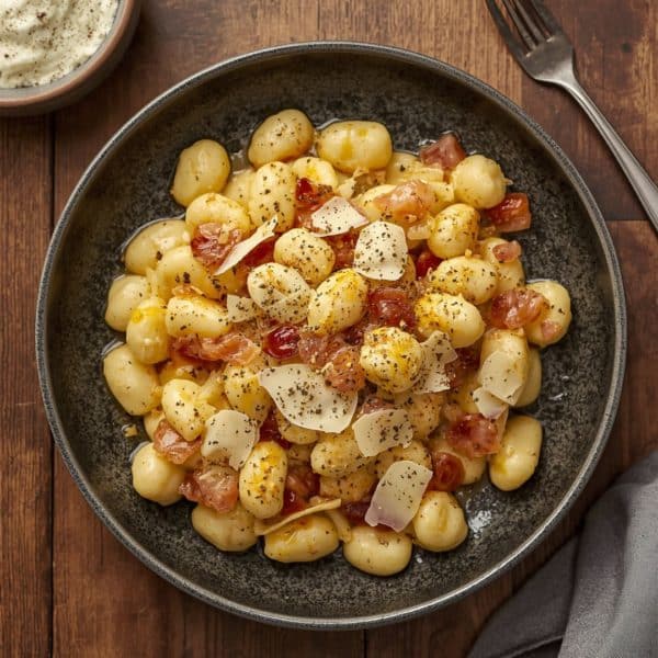 Gnocchi façon carbonara