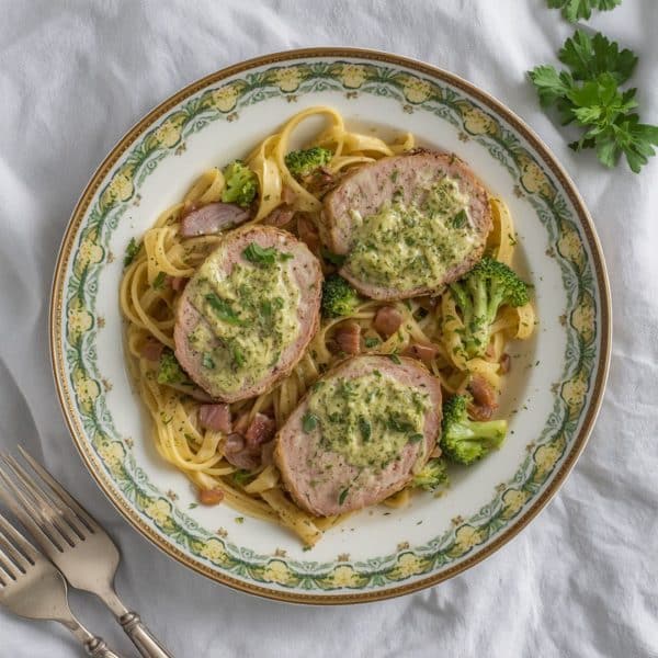 Filet mignon de porc, crème de chimichurri